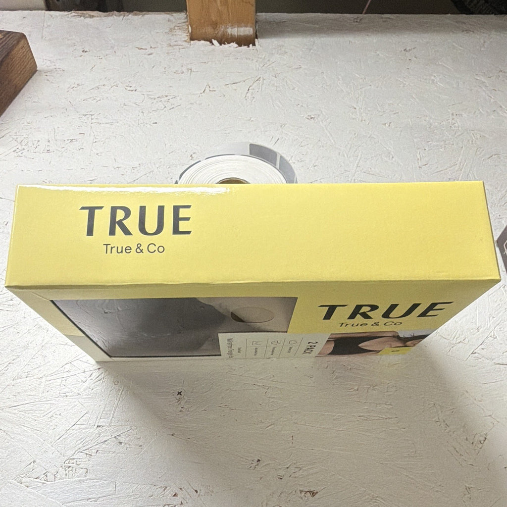 True & Co True Body Wireless Triangle Bra Set 2-Pack Removable Pads S