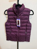 32 Degrees Heat Dark Purple Puffer Vest Size XS