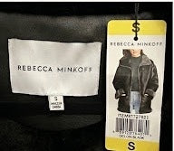 Rebecca Minkoff Black Faux Leather Shearling Jac