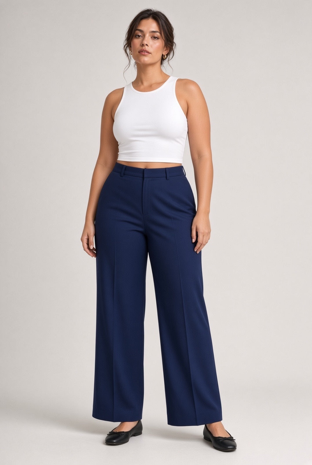 NWT Ella Moss Wide Leg Crop High-Rise Size 14
