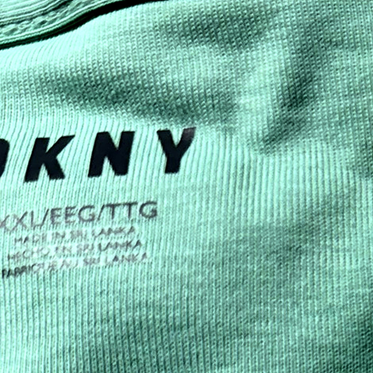 DKNY Women's Organic Cotton Crew Neck Tee, Mint, XX