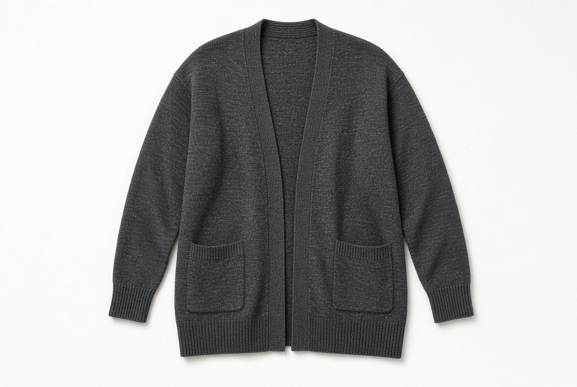 NWT Old Navy 4X Charcoal Grey Marl Open Front Cardigan