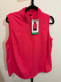Mondetta Active Half-Zip Sleeveless Top – Women’s XL, Pink