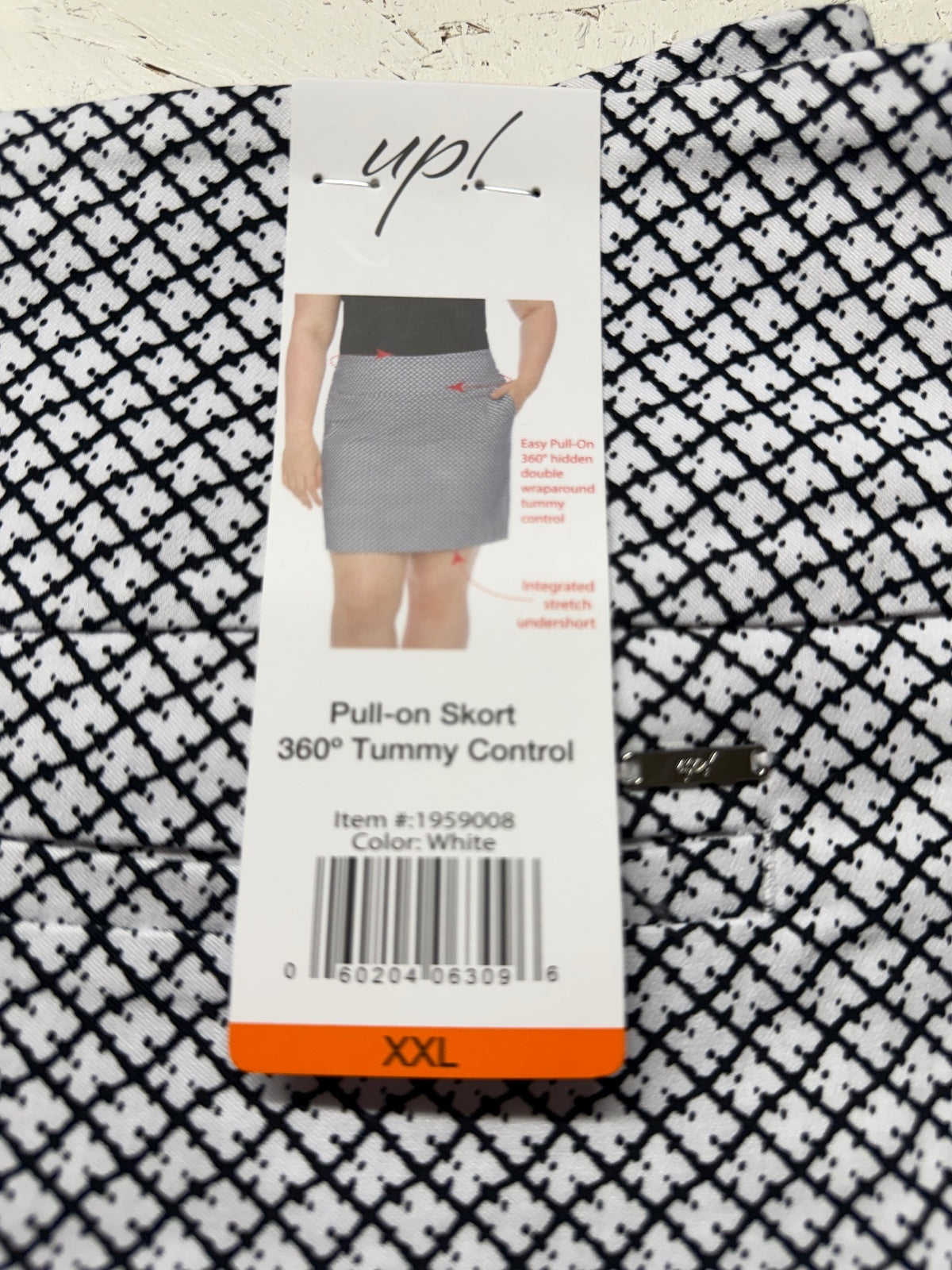 Up! Women’s Pull-On Skort XXL  Tummy Control NWT