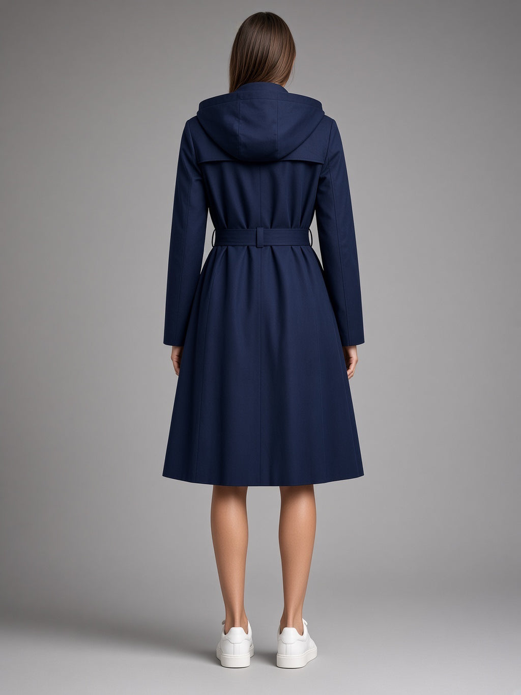 NWT Calvin Klein Navy Double-Breasted Trench Coat Size XXL