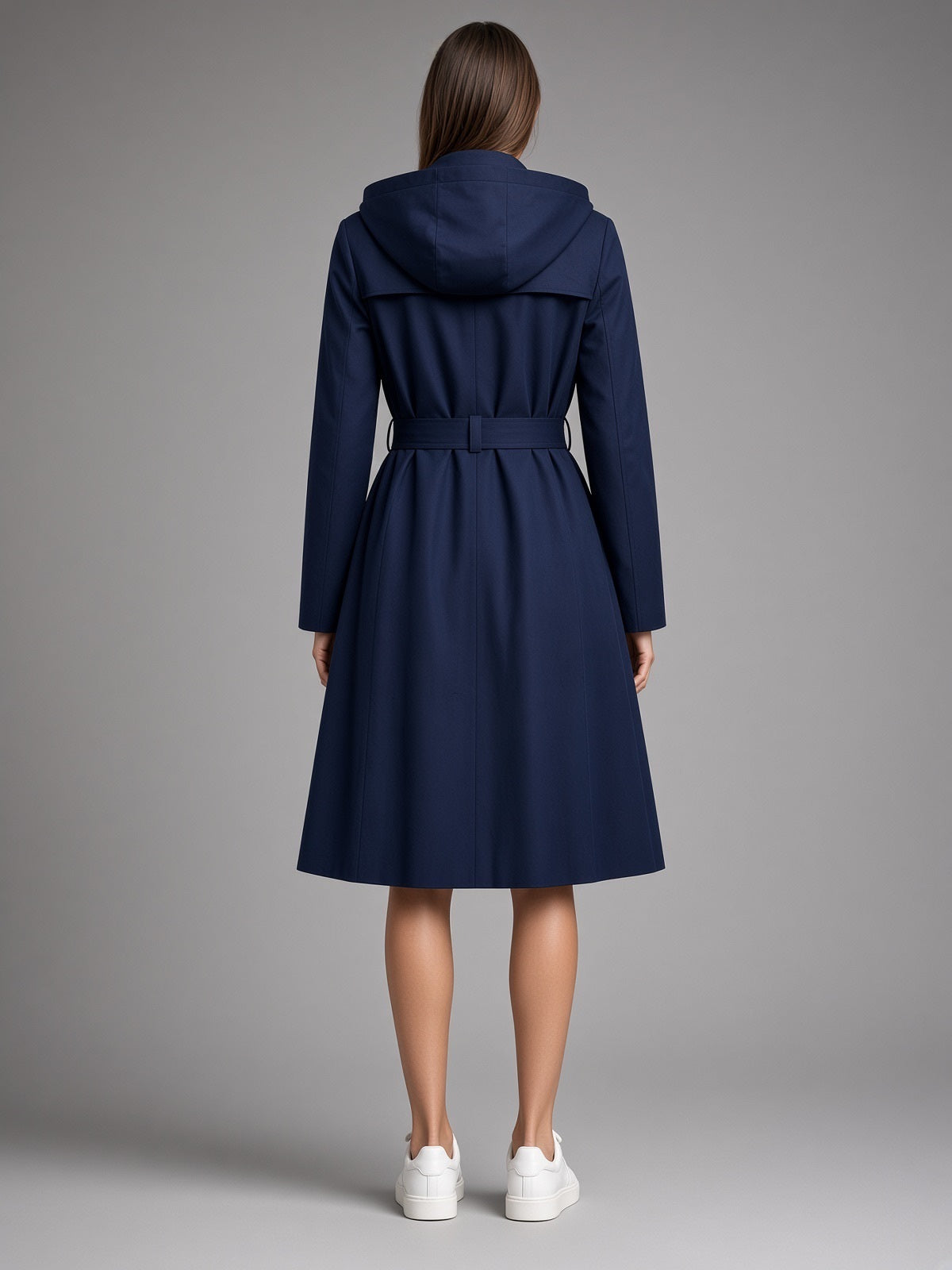 NWT Calvin Klein Navy Double-Breasted Trench Coat Size XXL