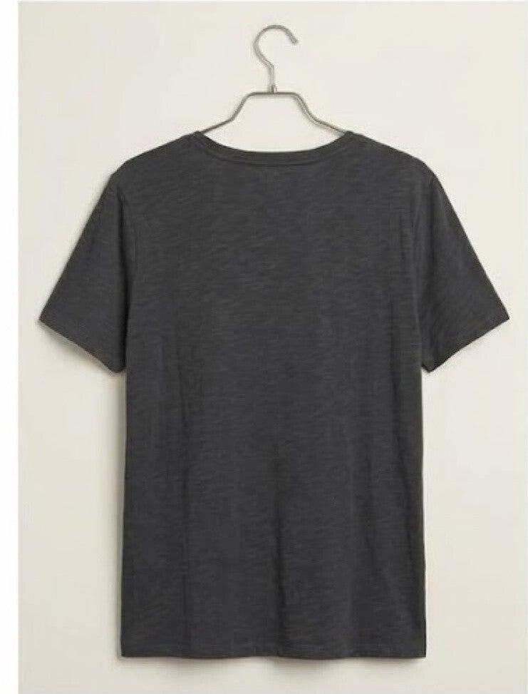 Ella Moss Black Floral Embroidered Tee Size XXL