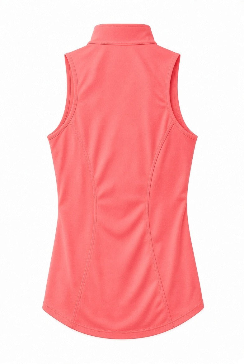 Mondetta Active Half-Zip Sleeveless Top – Women’s XL, Pink