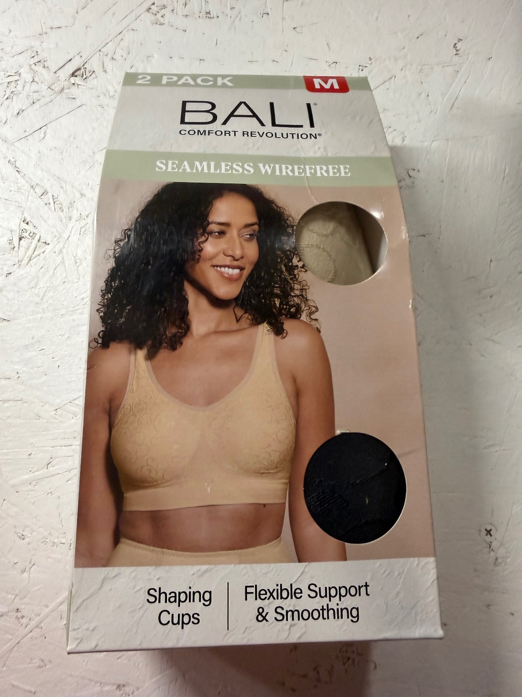 Bali Comfort Revolution Seamless Wirefree Bra 2-Pack Size M