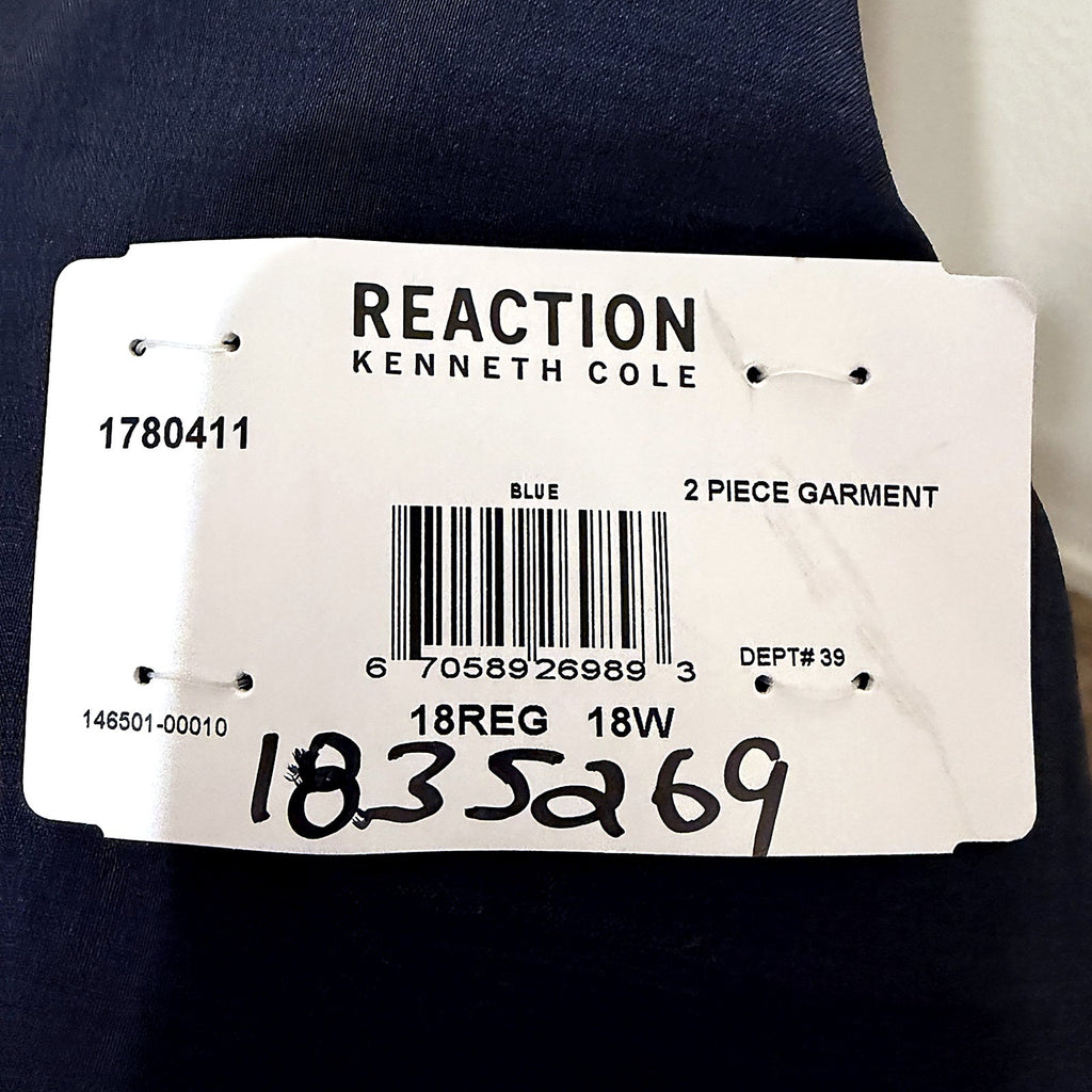 Kenneth Cole Reaction Boys' Navy/Blue 2-Piece Suit, Size 18