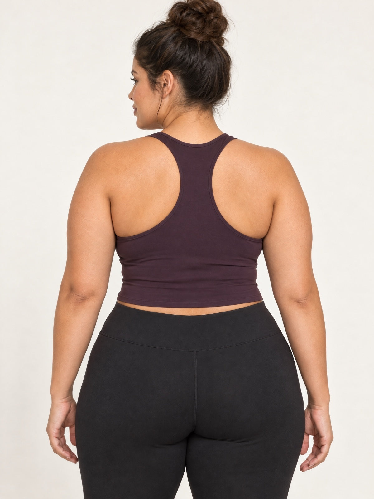 Fabletics Dark Red Racerback Cropped Tank Top Women’s XX