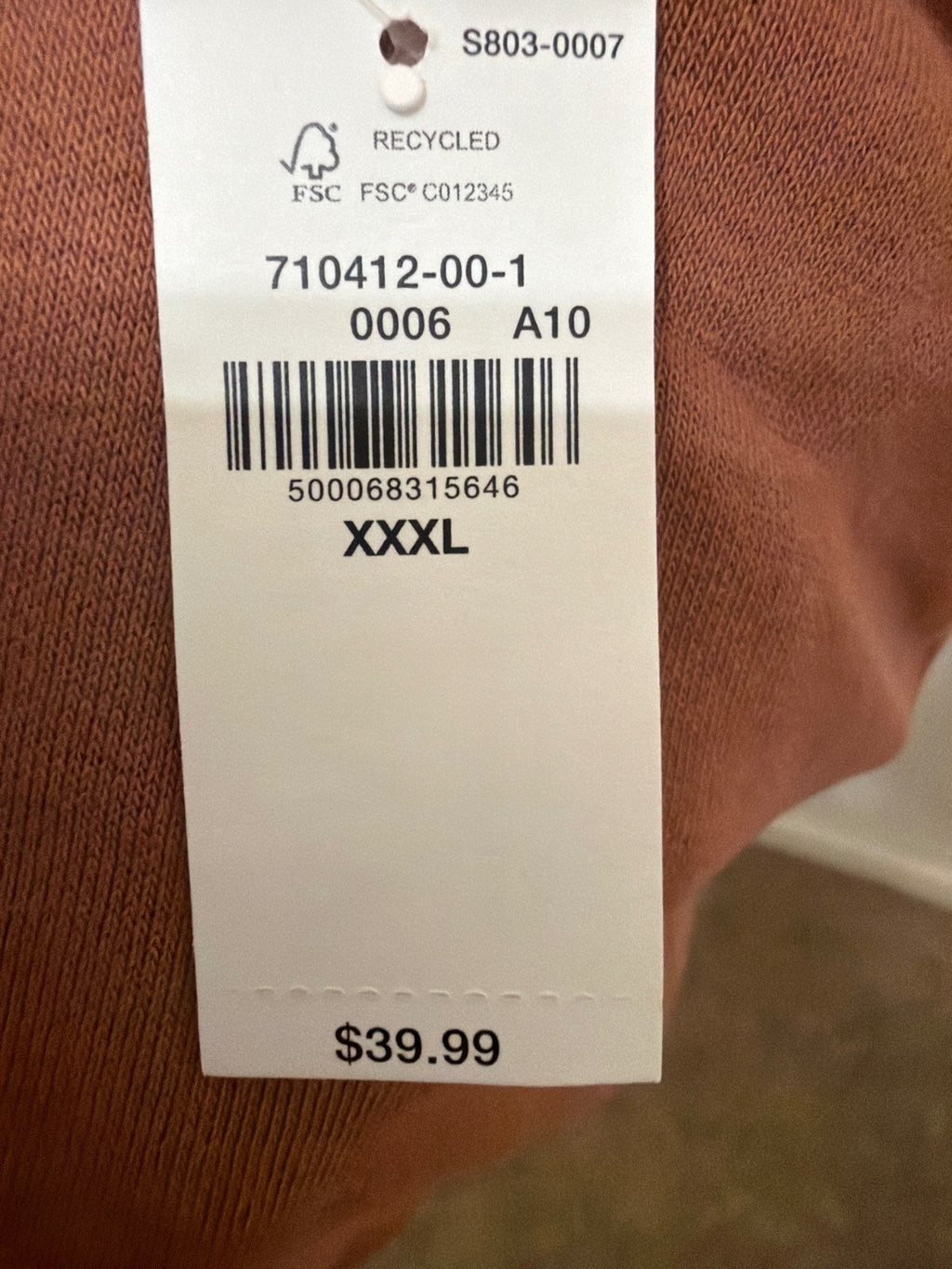 Old Navy XXXL Terracotta Rust Pullover Hoodie Description