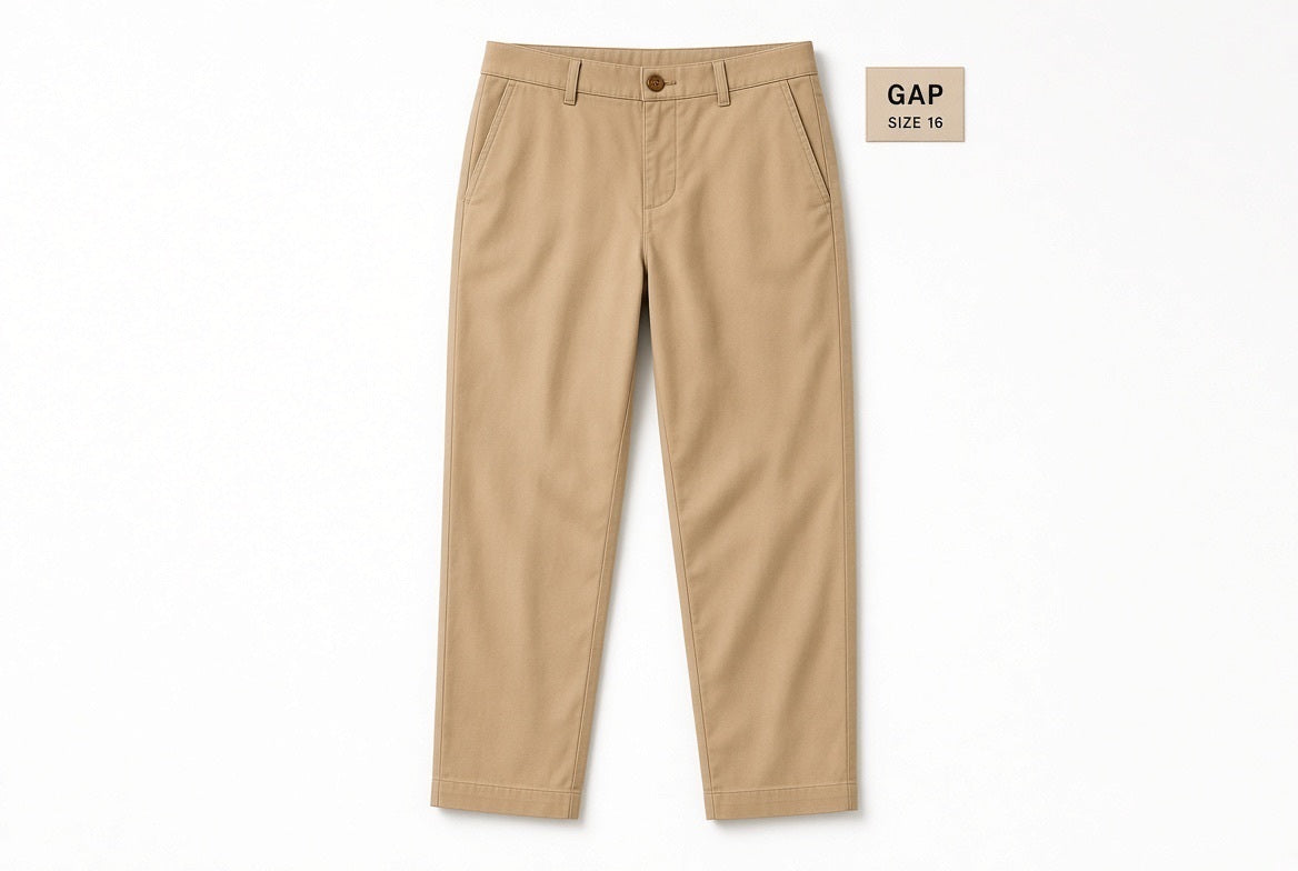GAP Tan Ankle Trouser Pants Size 16