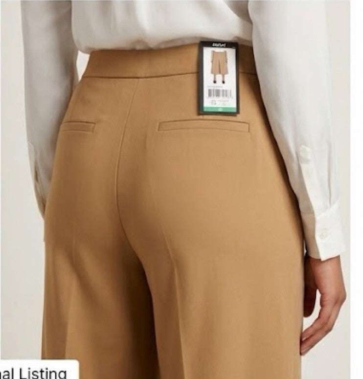 DKNY Tan Wide-Leg Cropped Pants Size 12