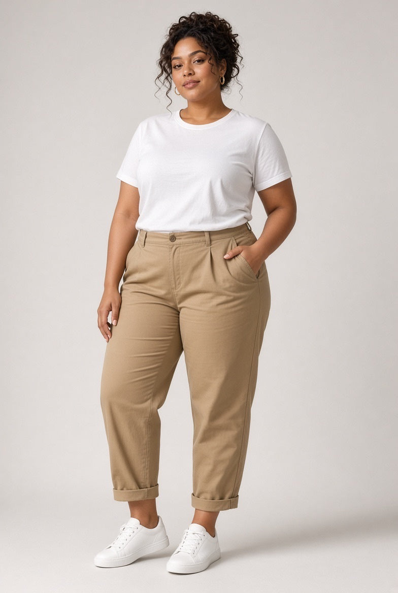 GAP Tan Ankle Trouser Pants Size 16