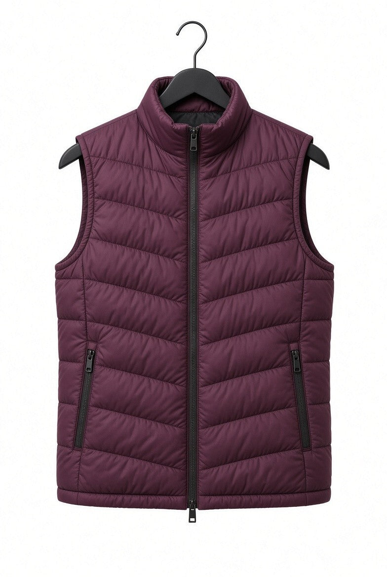 32 Degrees Heat Dark Purple Puffer Vest Size XS