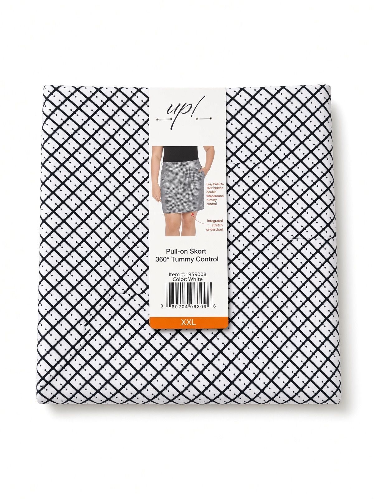 Up! Women’s Pull-On Skort XXL  Tummy Control NWT