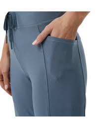 32 Degrees Cool Blue Ribbed Flare Pants Size M